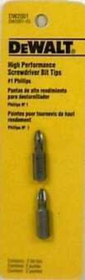 Picture of Dewalt® #1 Phillips Insert Bit Part# - Dw2001