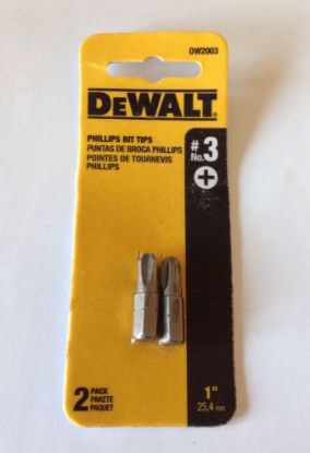 Picture of Dewalt® #3 Phillips Insert Bit Part# - Dw2003