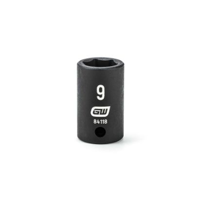 Picture of Gearwrench® 1/4" Drive 6 Point Standard Impact Socket 9Mm Part# - 84118