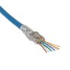 Picture of Klein Tools Pass-Thru Modular Data Plug  Rj45-Cat6A  Stp Part# - Vdv826-754