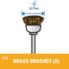 Picture of Dremel® 536-02 1/2" Brass Brushes Part# - 536-02