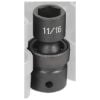 Picture of Grey Pneumatic 1/2" Drive X 11/16" Standard Universal Part# - 2022U