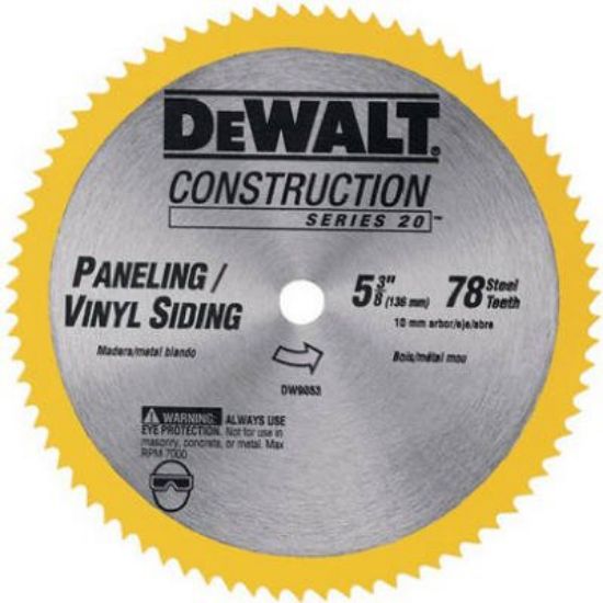 Picture of Dewalt® 5-3/8" 78T Series 20 Cor Part# - Dw9053