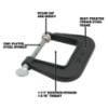 Picture of Wilton #566N 1-1/4" Junior C-Clamp W/Nylon Cap Part# - 22115