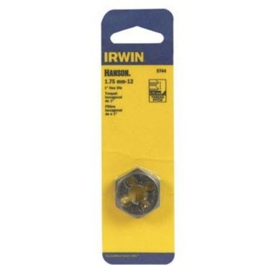 Picture of Irwin® Die 12Mm-1.75 1 Hex Card Part# - 9744