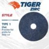 Picture of Weiler® 7" Resin Fiber Disc 60Grit 7/8" Arbor Part# - 59714