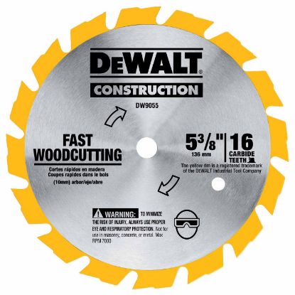 Picture of Dewalt® 5-3/8" 16T Carbide Cordl Part# - Dw9055