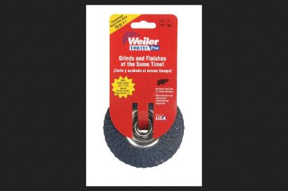 Picture of Weiler® 4" Vortec Abrasive Flapdisc- 36Z- 5/8" A.H. Part# - 30821