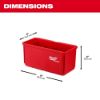 Picture of Milwaukee® Tool Large Bin For Packout(Set Of Two Bins = Ea) Part# - 48-22-8063