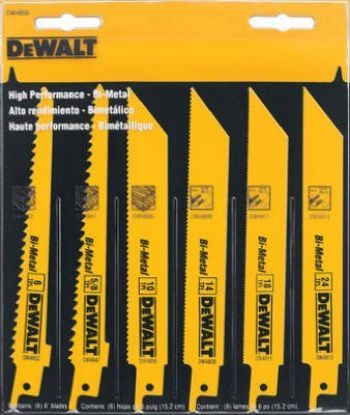 Picture of Dewalt® 6Pc. Metal/Wood Reciproc Part# - Dw4856