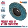 Picture of Weiler® 3" Bobcat Abrasive Flapdisc Angled 40Z Grit Part# - 50903