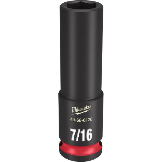 Picture of Milwaukee® Tool 3/8 Dr 7/16 Deep Impactsocket Part# - 49-66-6120