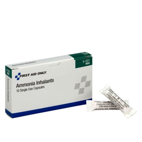 Picture of First Aid Only® Ammonia Inhalants  10/Box Part# - 9-001-001