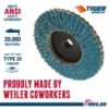 Picture of Weiler® 3" 80Grit Abrasive Tiger Disk Part# - 50915