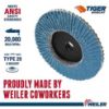 Picture of Weiler® 3" Bobcat Abrasive Flapdisc. Angled Plastic Bac Part# - 50905