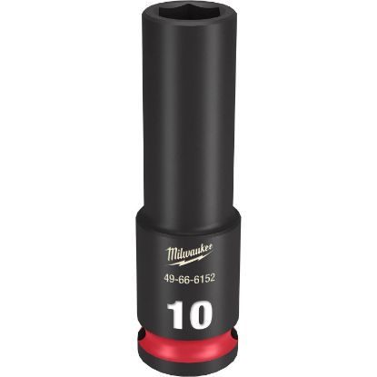 Picture of Milwaukee® Tool Impact Duty 3/8In Dr 10Mm Deep 6 Point Socket Part# - 49-66-6152