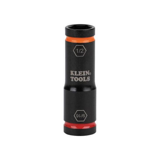 Picture of Klein Tools Flip Impact Socket  9/16" X 1/2" Part# - 66076