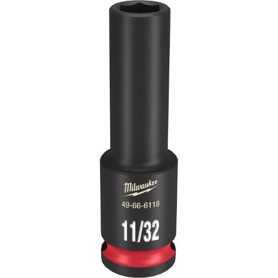 Picture of Milwaukee® Tool 3/8 Dr 11/32 Deep Impactsocket Part# - 49-66-6118