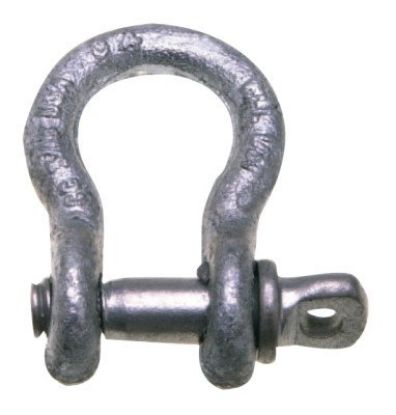 Picture of Campbell® 419 3/8" 1T Anchor Shackle W/Screw Pin Carbon Part# - 5410605