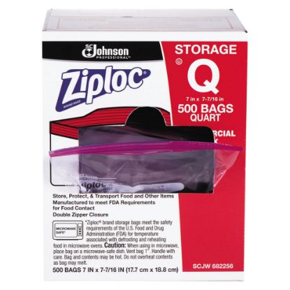 Picture of Ziploc Ziploc Quart Size Storage Bags 500Ct Part# - 682256