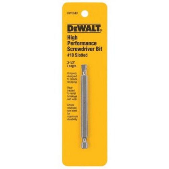 Picture of Dewalt® #10 Slotted Screwdriver Part# - Dw2040