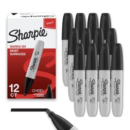 Picture of Sharpie® Sharpie Chisel 1Dz Blk Part# - 38201