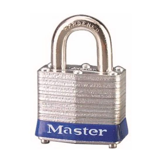 Picture of Master Lock® Blue Lam. Steel Safety Padlock  2 Keys Per Lock Part# - 3Blu2Key