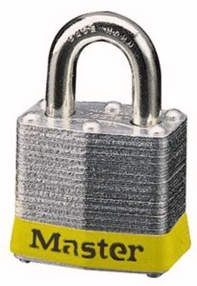 Picture of Master Lock® 4 Pin Tumbler Padlockw/Yellow Bu Part# - 3Ylw