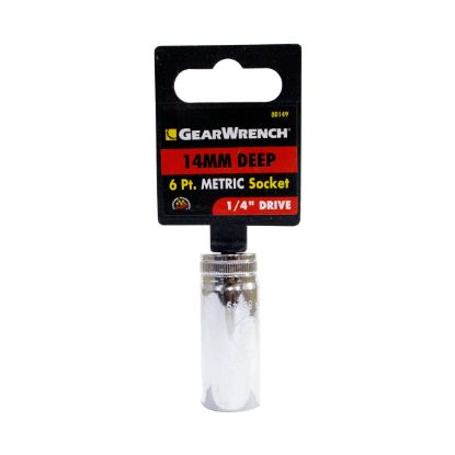 Picture of Gearwrench® 1/4" Drive 6 Point Deepmetric Socket 14Mm Part# - 80149