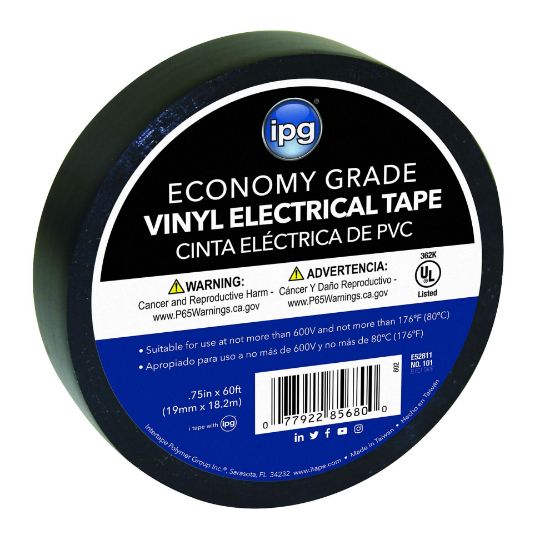 Picture of Intertape Polymer Group® Ut-602 3/4"X60' 7-Mil Electrical Tape Black- Part# - 602