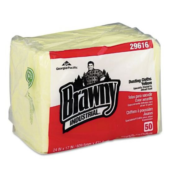 Picture of Brawny Brawny Prof Dusting Cloths  Ylw 50/Pk Part# - Oc29616