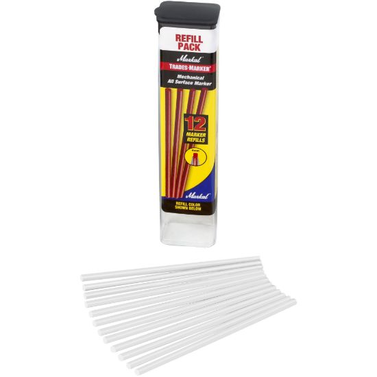 Picture of Markal® Trades-Marker Refills White Part# - 96240