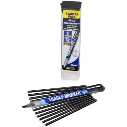 Picture of Markal® Trades-Marker Ws Black Starter Pack Part# - 96192