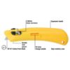 Picture of Pacific Handy Cutter Phc Ez3 Plastic Auto-Retsafety Knife  Yellow Part# - E11203-3