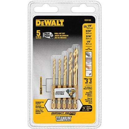 Picture of Dewalt® 5 Pc Titanium Ir Set Part# - Dd5155