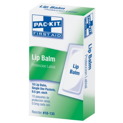 Picture of First Aid Only® Lip Balm Packets  10/Box Part# - 18-135