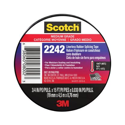 Picture of 3M™ 3/4"X15' Linerless Splicing Tape Part# - 7000058491