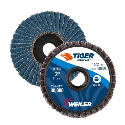 Picture of Weiler® 2" Bobcat Abrasive Flapdisc- 120Z- Flat Part# - 50936