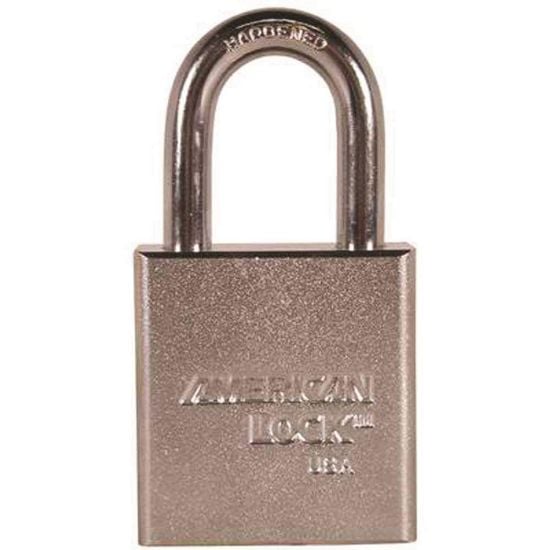 Picture of American Lock Solid Steel Padlock Chrome Body Keyed Part# - A5200Ka-22358