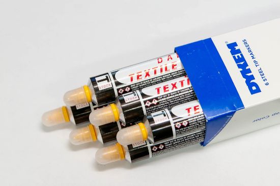 Picture of Dykem Textile Dalo Yellow Medplastic Tip Textilemarker Part# - 23066