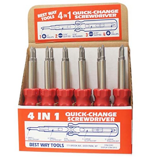 Picture of Mayhew™ Tools Driver 4-In-1 Hard Grip12 Pack Part# - B59300