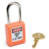 Picture of Master Lock® Orange Plastic Safety Padlock  Keyed Differently Part# - 410Orj