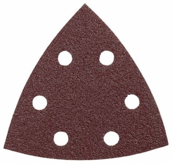 Picture of Bosch Power Tools Red Detail Sanding Triangle- 240-Grit (5Pk) Part# - Sdtr240