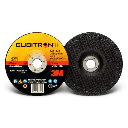 Picture of 3M™ Cubitron 2 Depr Cent Grind Whl 64314-Q 6X1/4X7/8 Part# - 7100094061