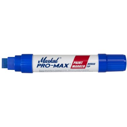 Picture of Markal® Pro Max Blue Permanent Marker 1/2" Nib Part# - 90905