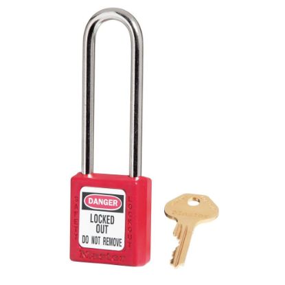 Picture of Master Lock® Red Zenex Safety Padlock  Master Keyed Part# - 410Mkltw417Red