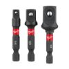 Picture of Milwaukee® Tool Shockwave 1/4" Hex Shanksckt Adptr Set Part# - 48-32-5033