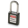 Picture of Master Lock® Black Plastic Safety Padlock  Keyed Differently Part# - 410Blk