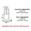 Picture of Master Lock® Padlock  Xenoy  1-1/2" Keyed Different  Red Part# - S31Kd-Red