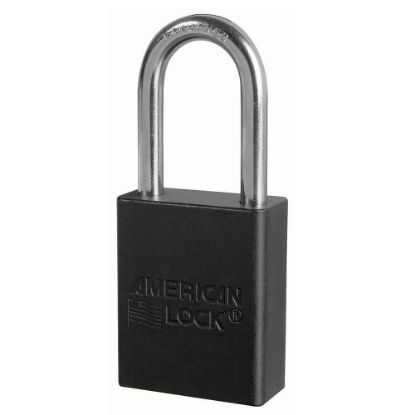 Picture of American Lock Black Safety Lcok-Out Padlock Keyed Diffe Part# - A1166Blk